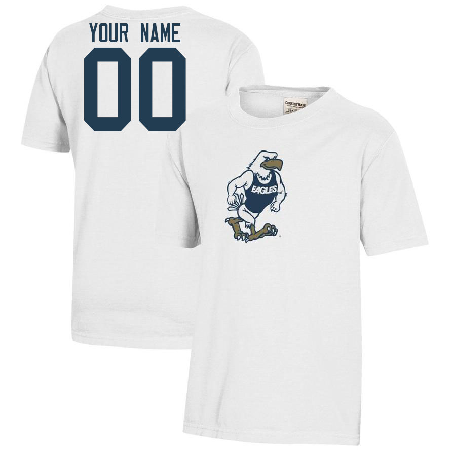 Custom Georgia Southern Eagles Name And Number Tshirts-White